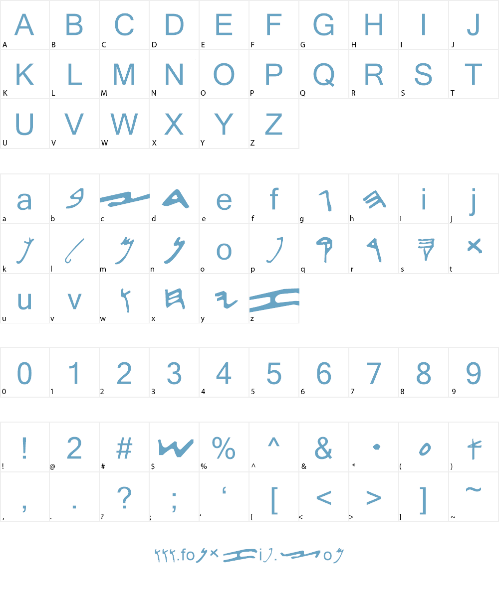 Siloam Inscription Font Character